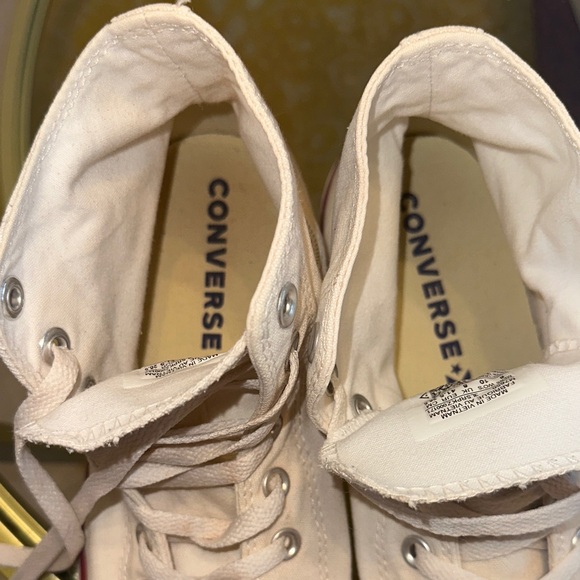 Converse Chuck Taylor All Star Canvas High Top Shoe Cream - Picture 8 of 9